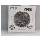 1964 90% Silv JFK Half $1 Dollar