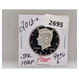 2013-S PF 90% Silv JFK Half $1
