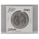 1886 90% Silv Morgan $1 Dollar