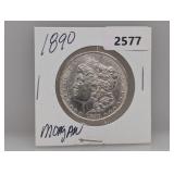1890 90% Silv Morgan $1 Dollar