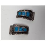 .925 Sterling Silver Turquoise Inlay Watch Bands