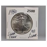 1986 1oz .999 Silv Eagle $1 Dollar