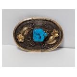 .925/12k GF Turquoise Belt Buckle 34.8g