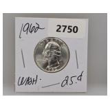 1962 90% Silv Wash Quarter