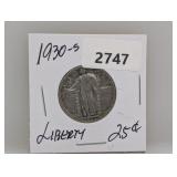 1930-S 90% Silv Liberty Quarter