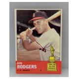 1963 Topps #280 Bob Rodgers Rookie Crease/Edges