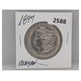 1897 90% Silv Morgan $1 Dollar