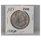 1901 90% Silv Morgan $1 Dollar