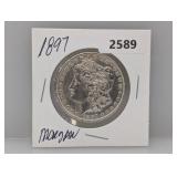 1897 90% Silv Morgan $1 Dollar