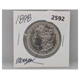 1898 90% Silv Morgan $1 Dollar