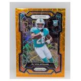 2023 Prizm Devon Achane Orange Laser Rookie #365