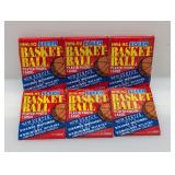 1991 Fleer Basketball Lot of 6 unopened wax packs