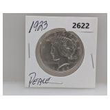 1923 90% Silv Peace $1 Dollar