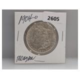 1904-O 90% Silv Morgan $1 Dollar