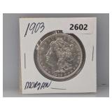 1903 90% Silv Morgan $1 Dollar