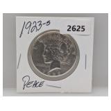 1923-S 90% Silv Peace $1 Dollar