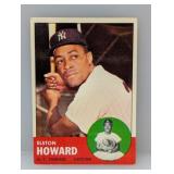 1963 Topps #60 Elston Howard HOF Edges