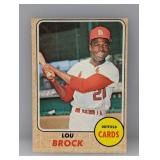 Lou Brock 1968 Topps #520 St. Louis Cardinals HOF