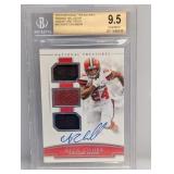 2018 Nick Chubb NT Auto Relic RC /99 Bgs 9.5