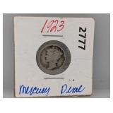 1923 90% Silv Mercury Dime