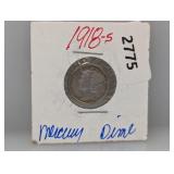 1918-S 90% Silv Mercury Dime
