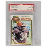 1979 Topps #455 Greg Pruitt Cleveland Browns PSA 9