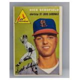 1954 Topps Dick Schofield #191 Rookie Card Edges