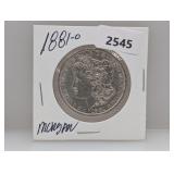 1881-O 90% Silv Morgan $1 Dollar