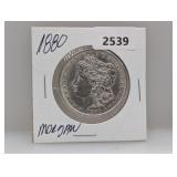 1880 90% Silv Morgan $1 Dollar