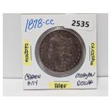 Rare 1878-CC 90% Silv Morgan $1 Dollar