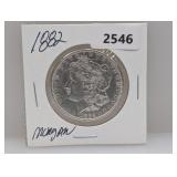 1882 90% Silv Morgan $1 Dollar