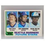1982 Topps Stars Edler Henderson Walton RC Edges