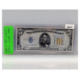 1934-A $5 N Africa Silver Certificate