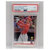 2019 Topps Chromeï¿½Batting Refractor Ohtani 1 PSA 9