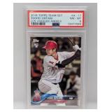 2018 Topps Team Set Shohei Ohtani #A-17 PSA 8