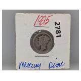 1925 90% Silv Mercury Dime