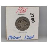 1925 90% Silv Mercury Dime