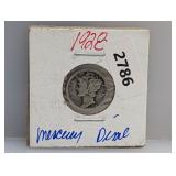 1928 90% Silv Mercury Dime