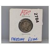 1927 90% Silv Mercury Dime