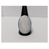 .925 Sterl Mother of Pearl Statement Ring Sz 12
