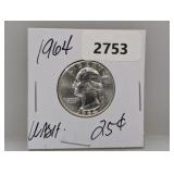 1964 90% Silv Wash Quarter