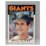 1986 Topps Tr Will Clark RC 24T Edges