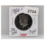 1984-S PF JFK Half $1 Dollar