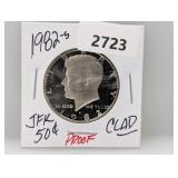 1982-S PF JFK Half $1 Dollar