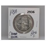 1958 80% Silv Canada $1 Dollar