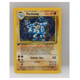 1999 Pokemon 1st Edition Machamp Holo #8 Edges