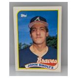 1989 Topps John Smoltz RC 382 HOF Edge
