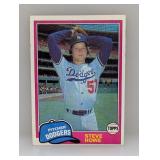 1981 Topps Steve Howe #693 Edges