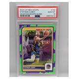 2023 NBA Hoops Stephen Curry Haunted Slime PSA 10