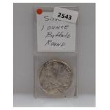 1oz .999 Silv Buffalo Round